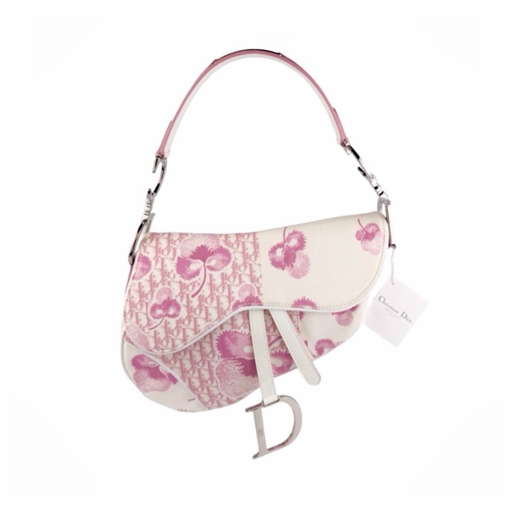 •SOLD• RARE Christian Dior 2004 Girly Cherry Blossom Saddle Bag